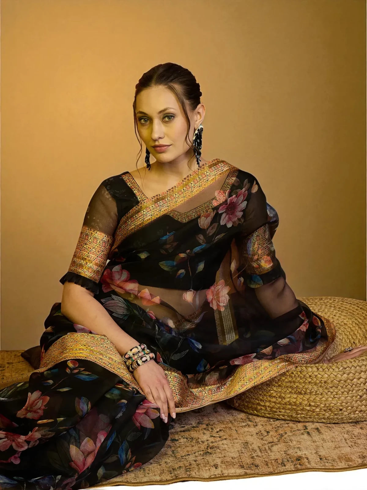 Revati Organza Saree - TARANI