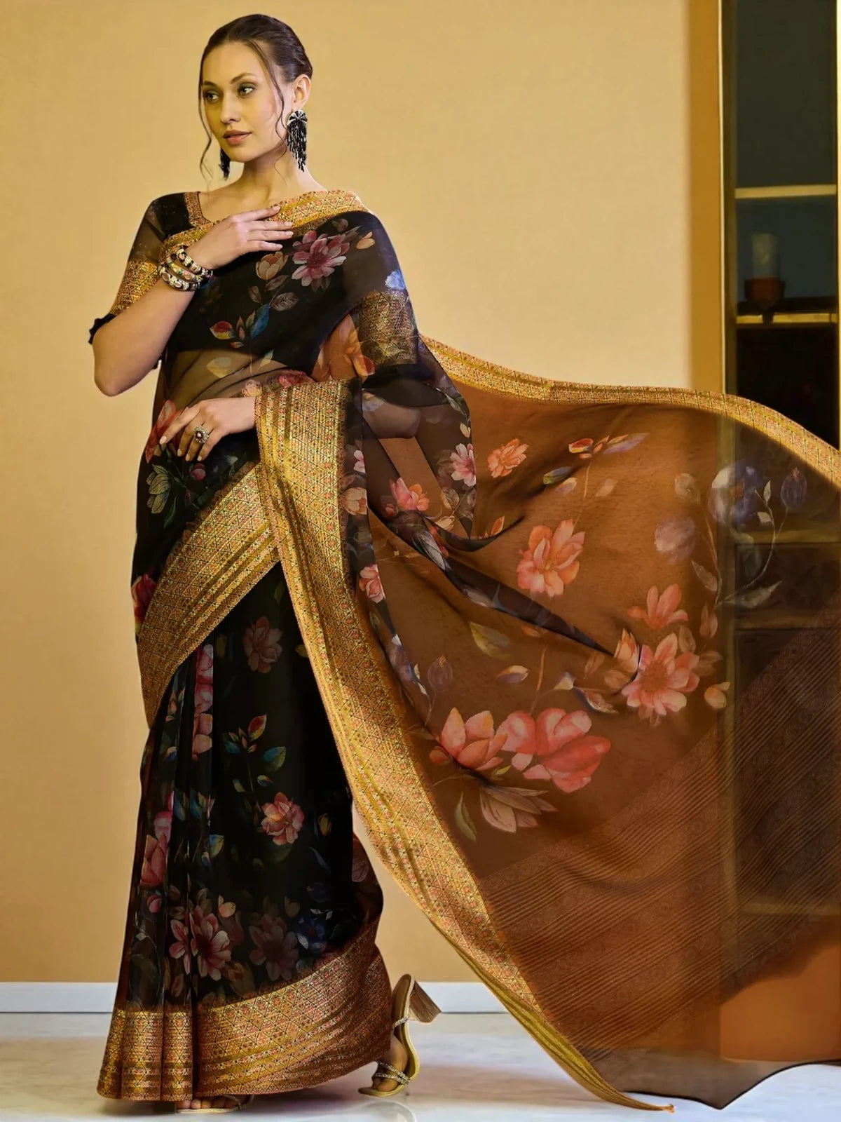 Revati Organza Saree - TARANI
