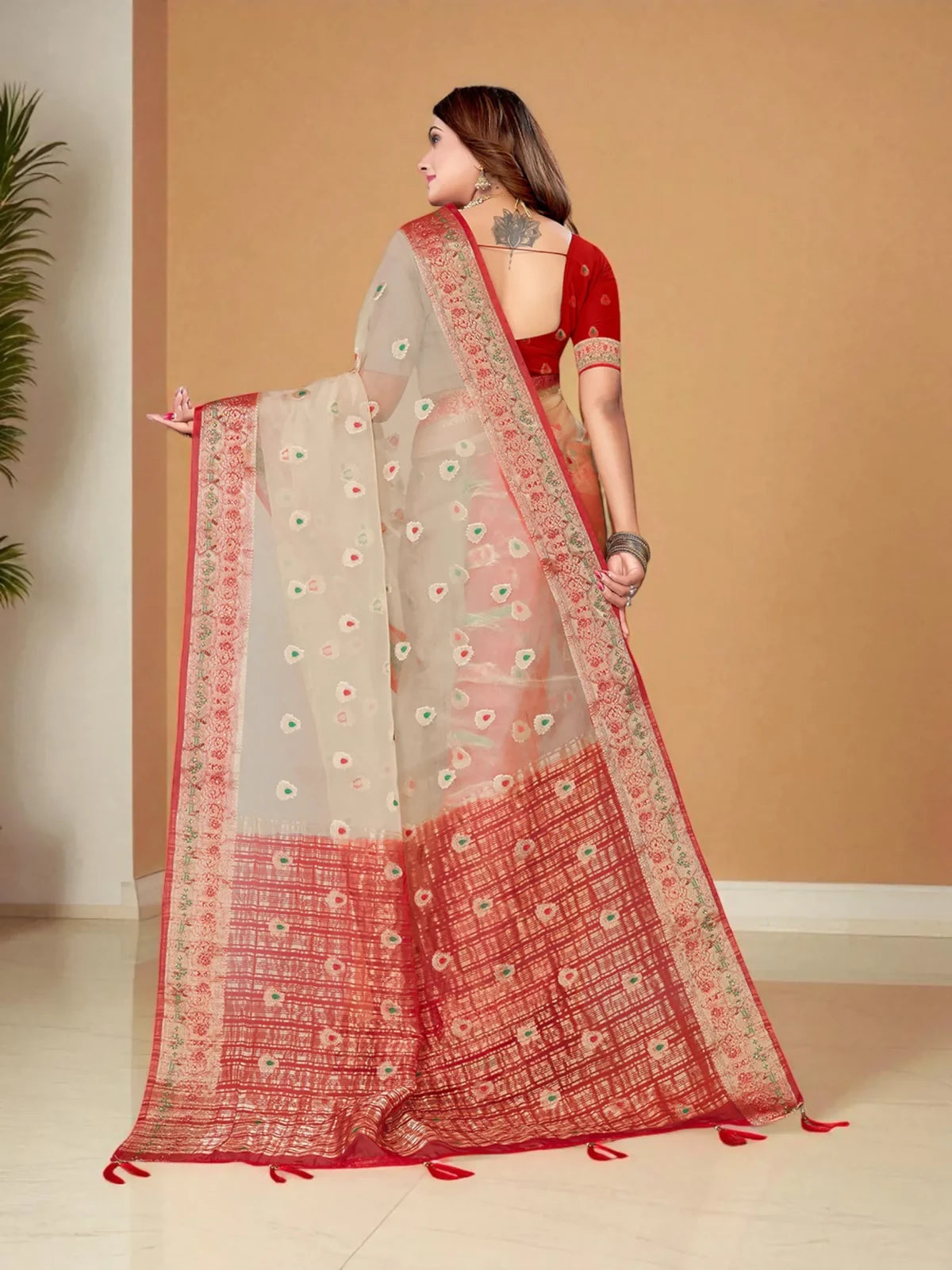 Kavya Organza Saree - TARANI