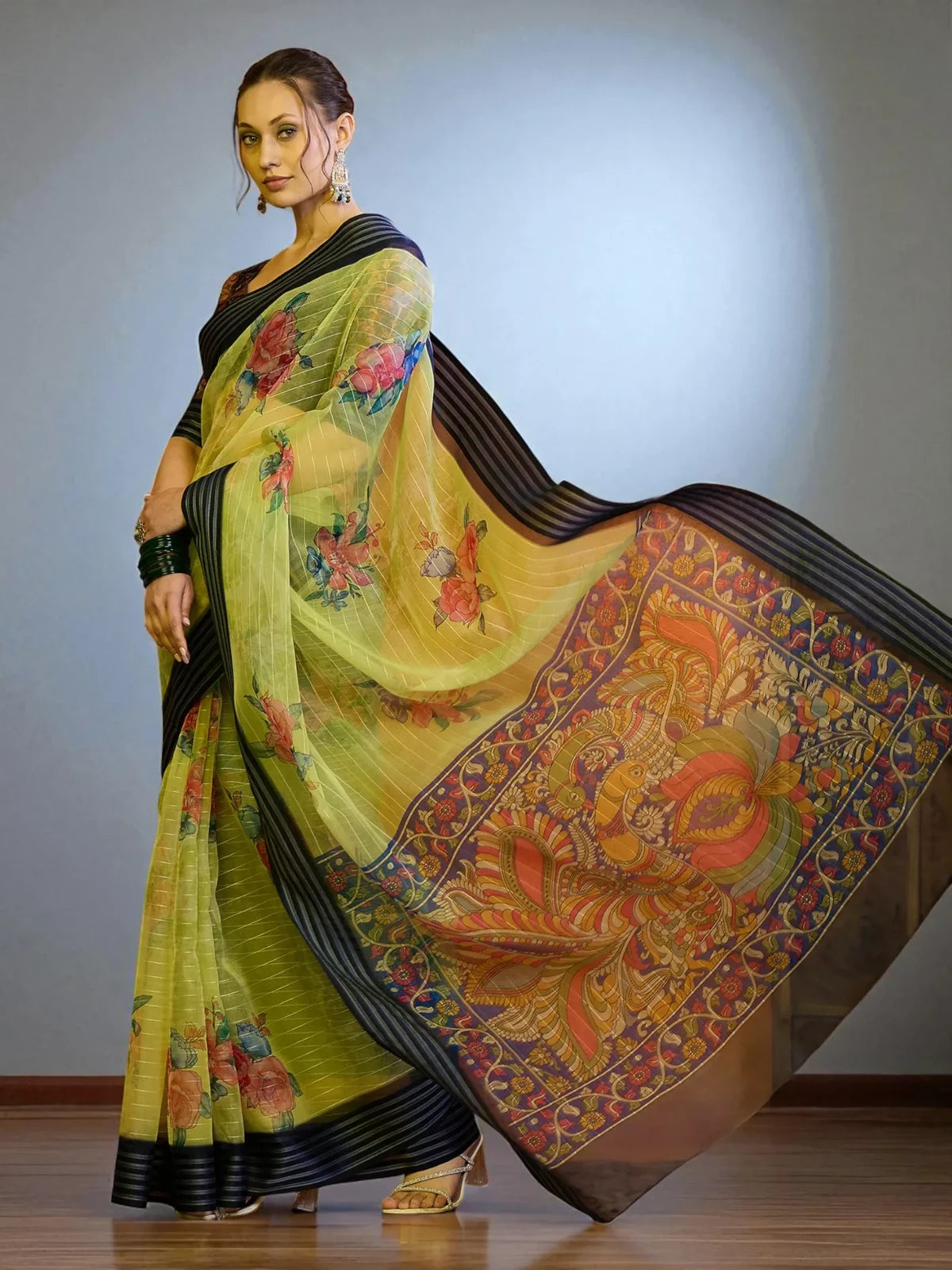 Vaidehi Organza Saree - TARANI