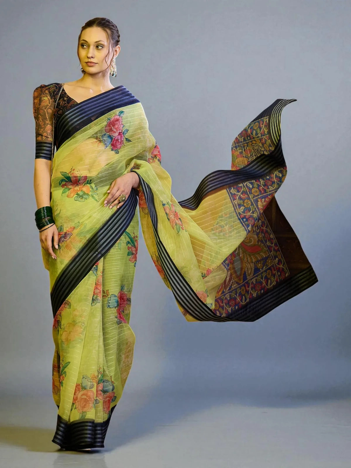 Vaidehi Organza Saree - TARANI