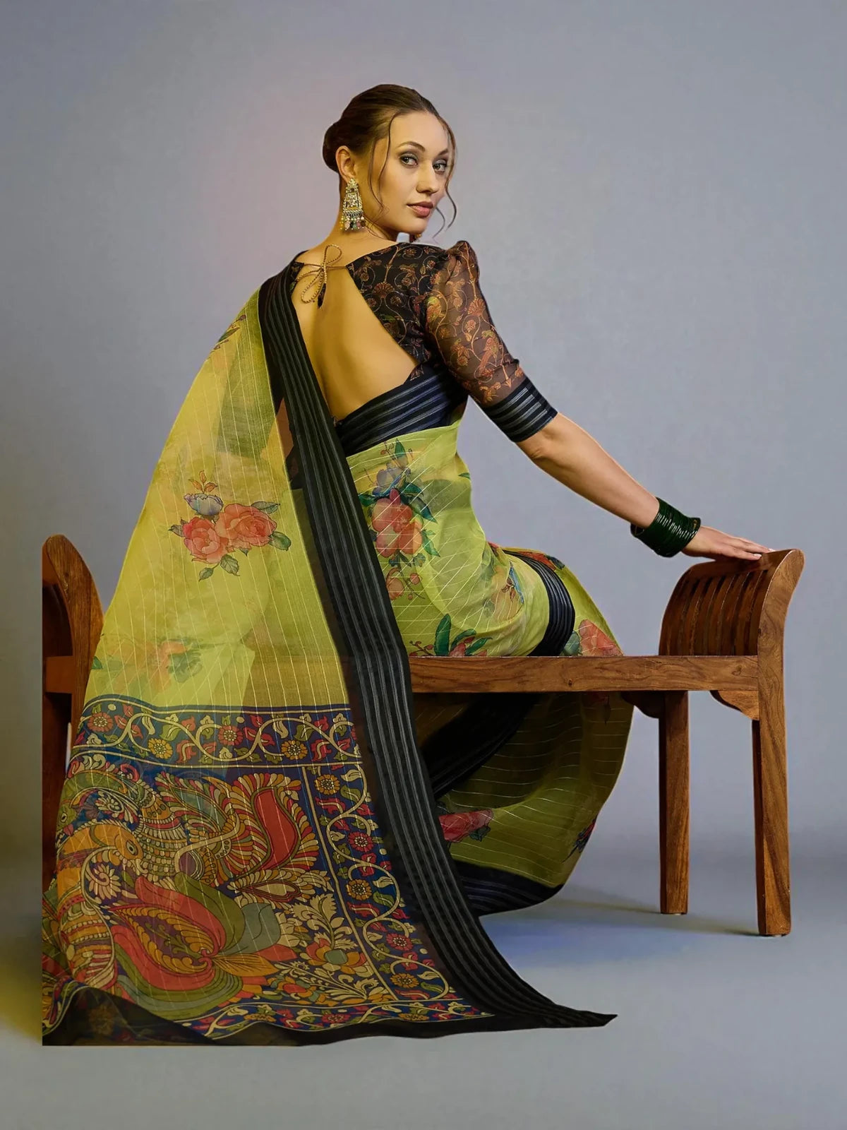 Vaidehi Organza Saree - TARANI