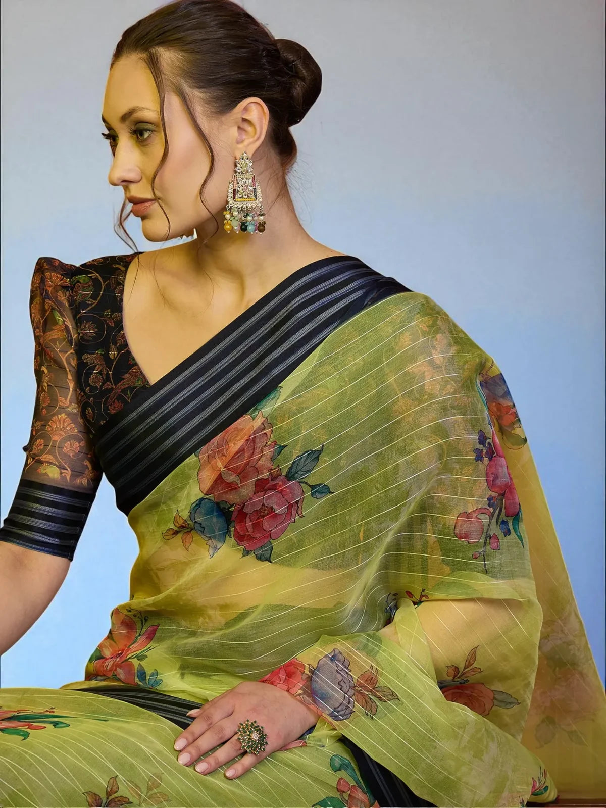Vaidehi Organza Saree - TARANI