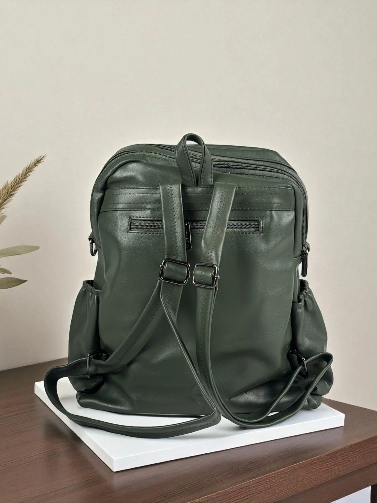 Tarani stylish PU leather backpack back design