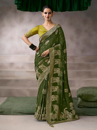Marishi Chiffon-Silk Saree