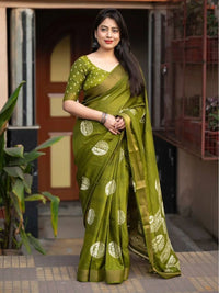 Durvika Cotton Crape Saree
