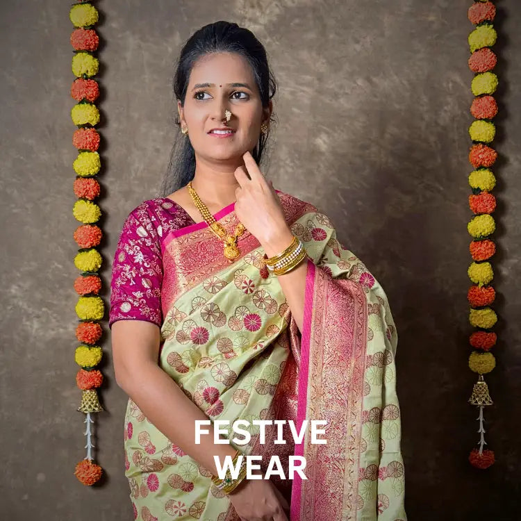 Tarani festive wear saree collection for women featuring elegant silk design and traditional look