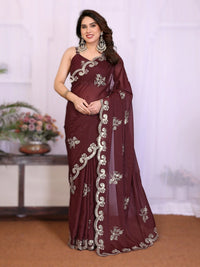 Vijayalita Georgette Silk Saree