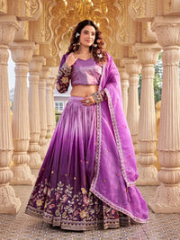 Chandana Gold Crush Lehenga
