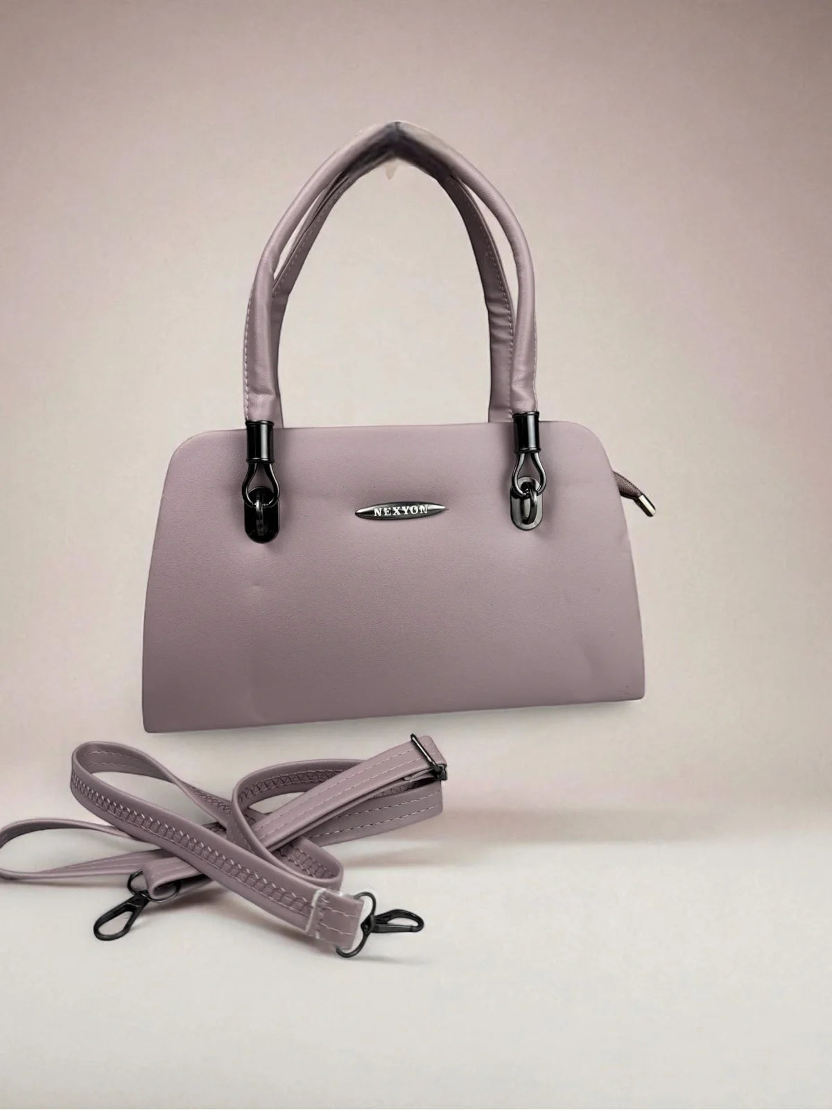 Tarani Lavender PU Leather Handbag Elegant Design for Festive and Office Use