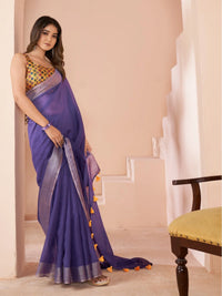Simritikavati Linen Saree