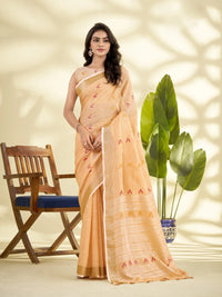 Shubhikavati Linen Silk Saree