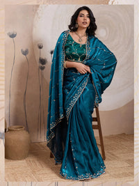 Shuchikavati Velvet Saree