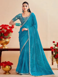 Jagrati Moss Chiffon Silk Saree