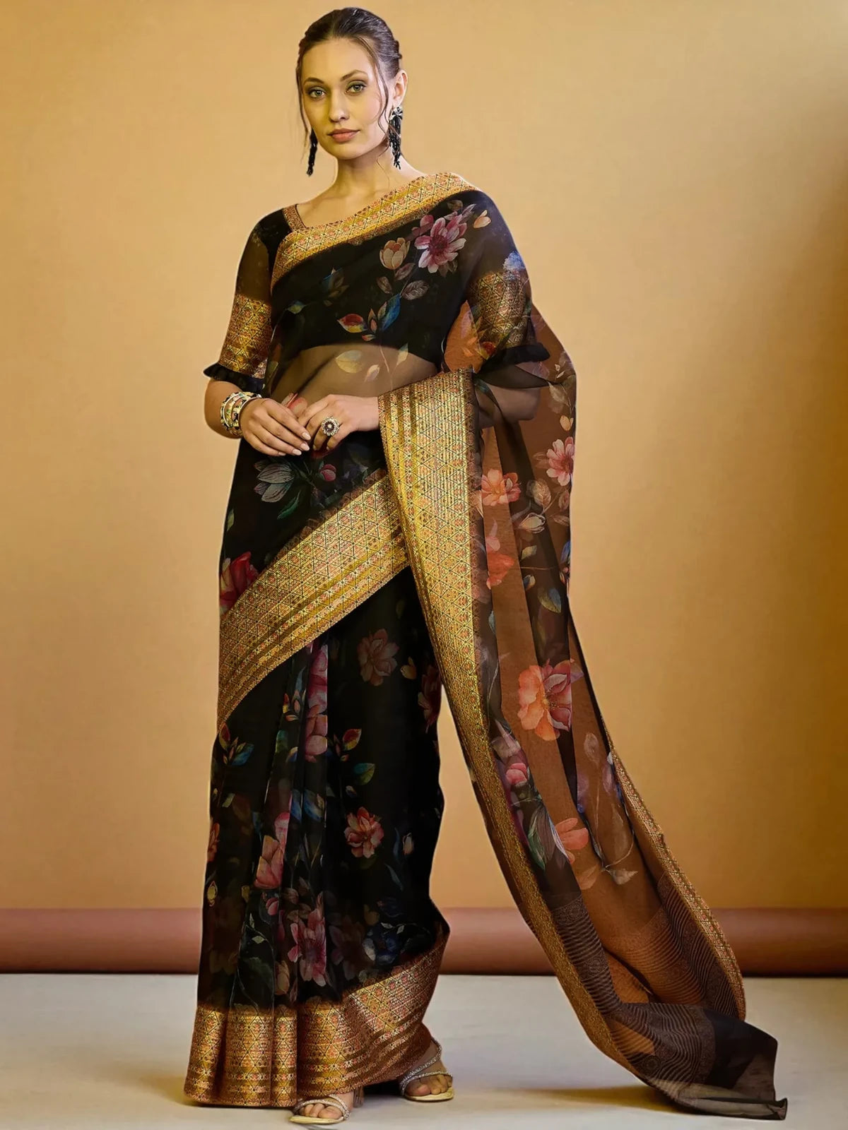 Revati Organza Saree - TARANI