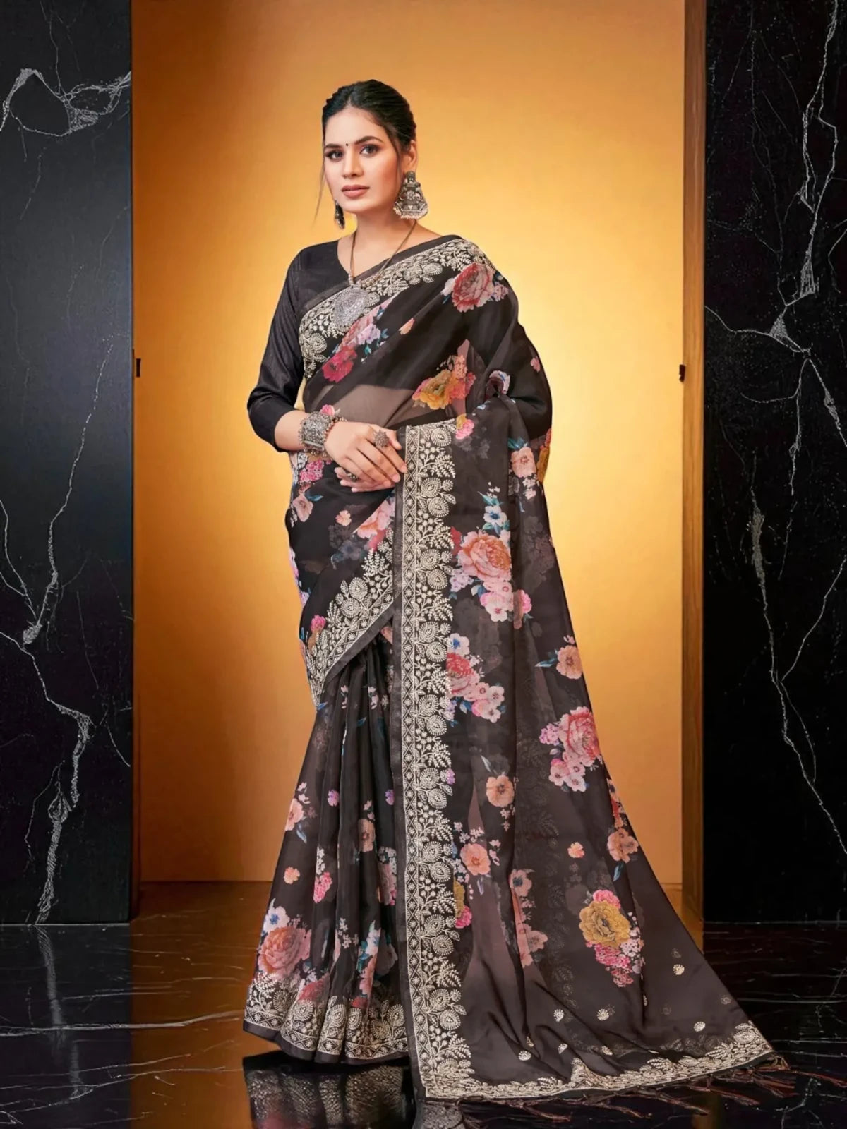 Sejal Organza Saree - TARANI