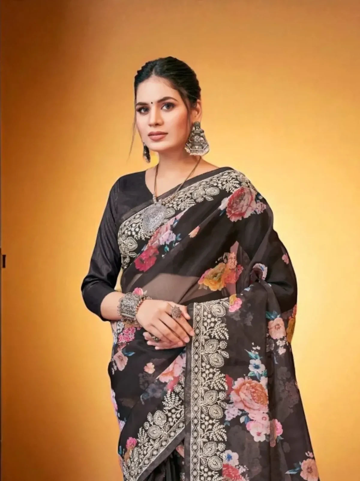 Sejal Organza Saree - TARANI