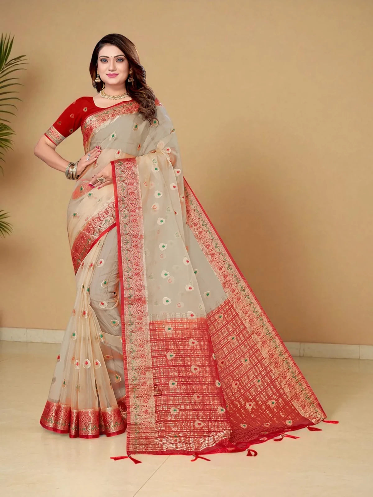 Kavya Organza Saree - TARANI