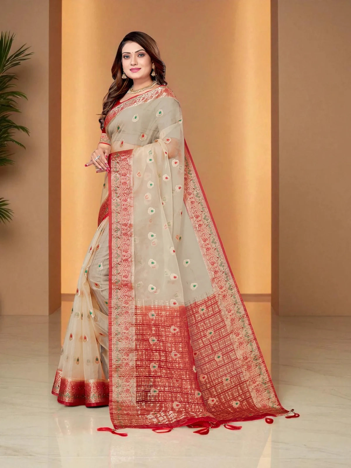 Kavya Organza Saree - TARANI