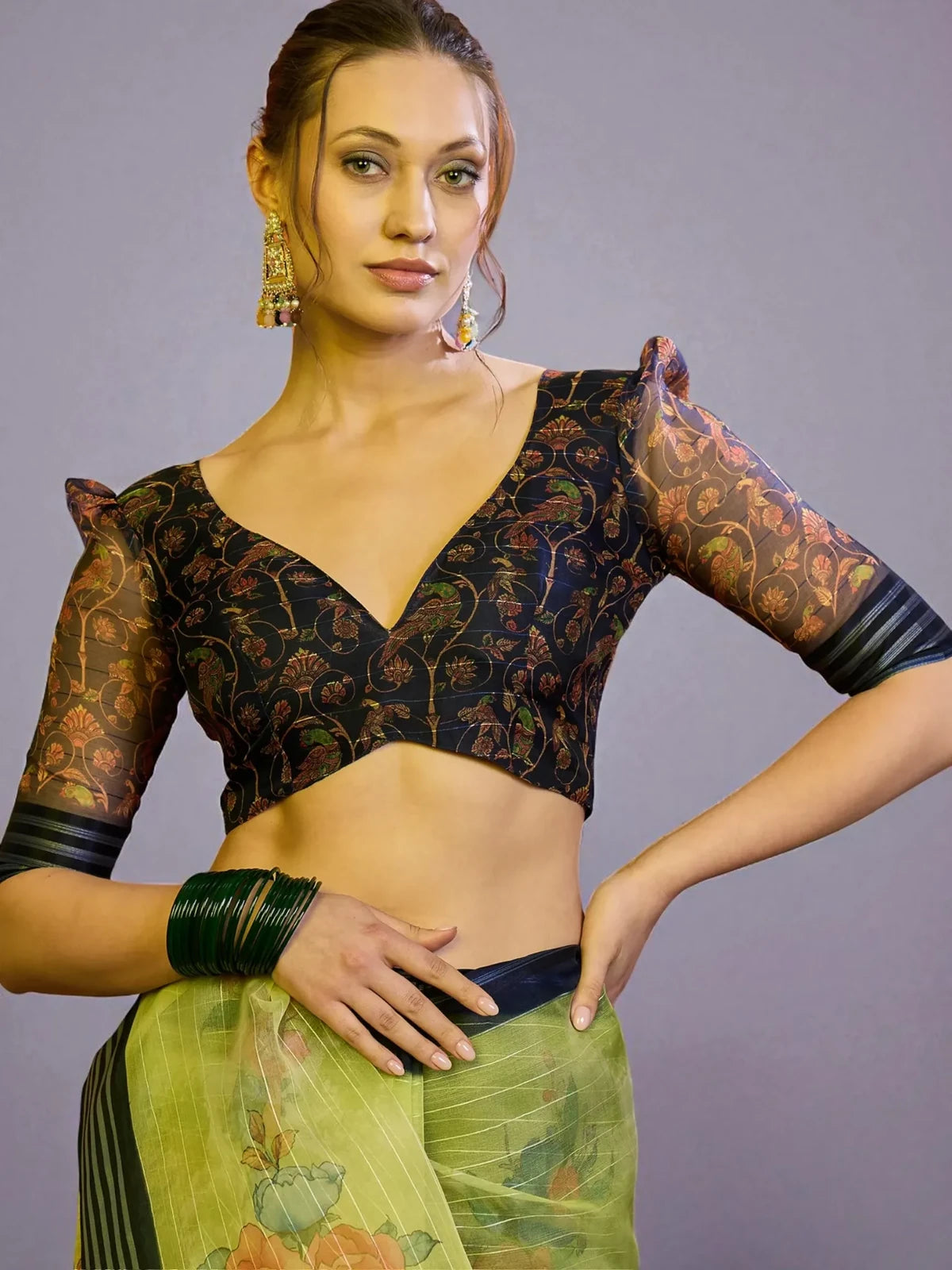 Vaidehi Organza Saree - TARANI