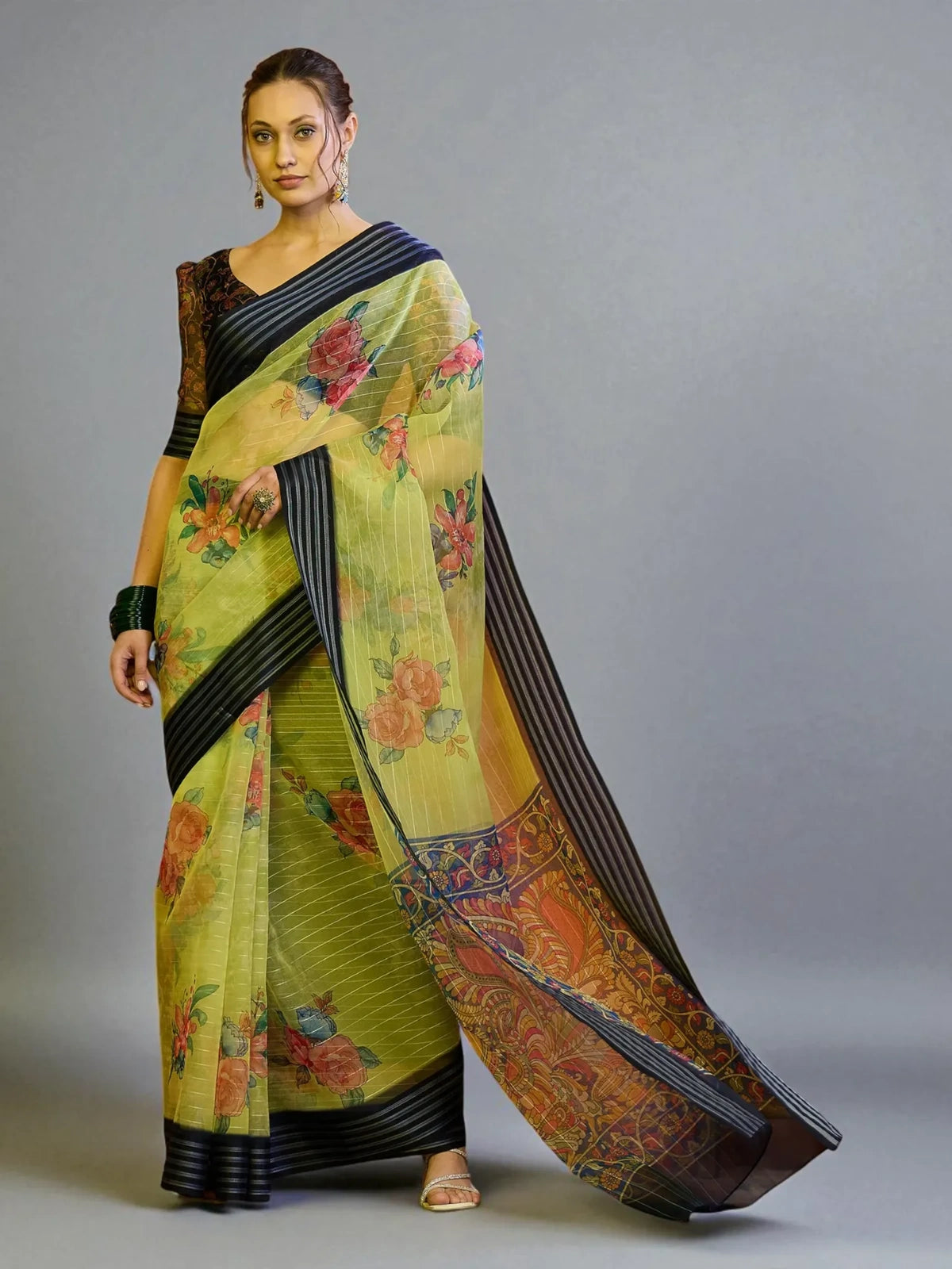 Vaidehi Organza Saree - TARANI