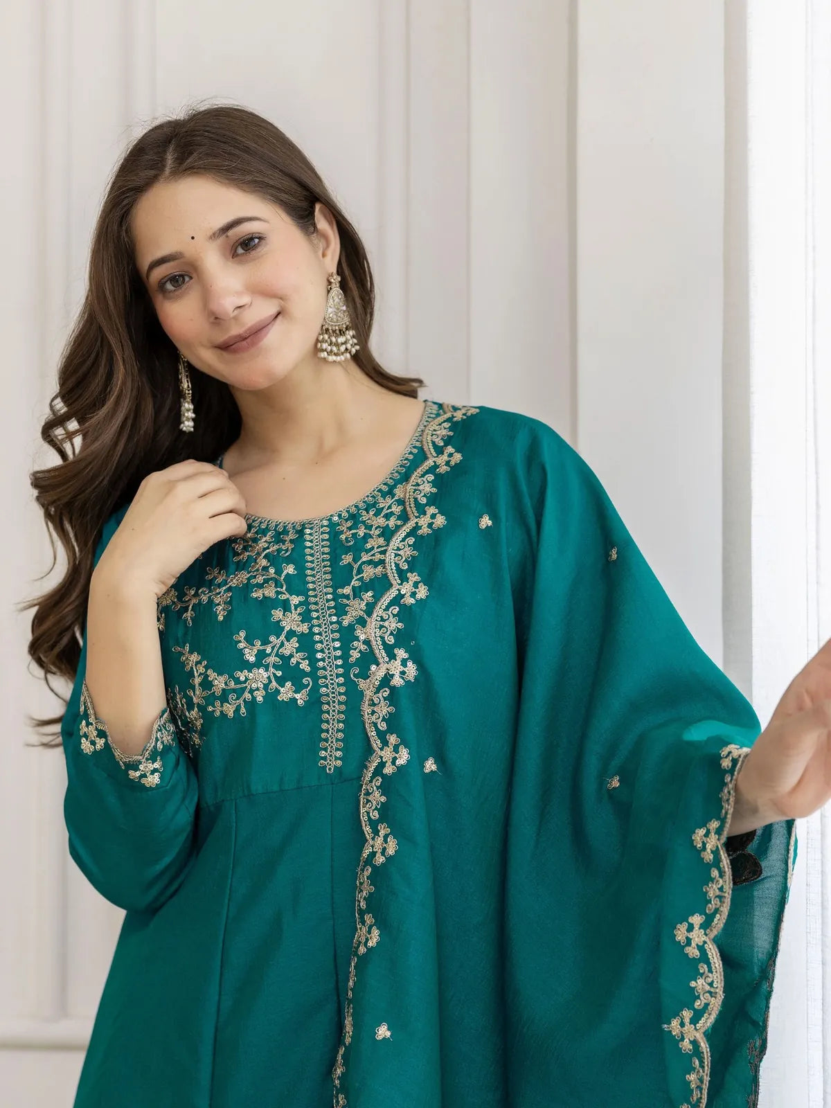 Chintanikavati Silk Dress