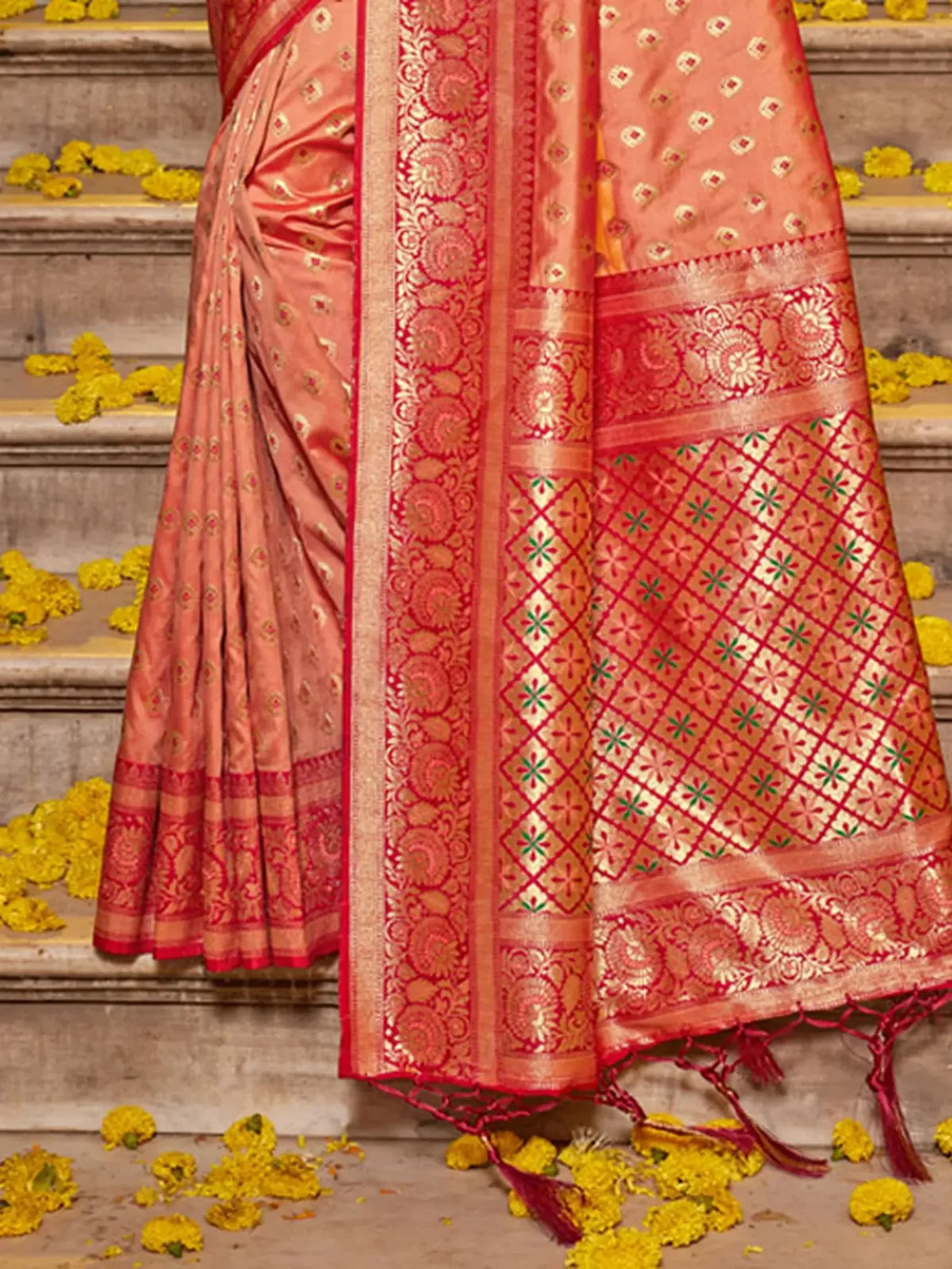 Shweta Silk Saree - TARANI