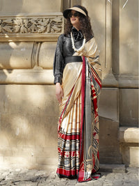 Pragunika Spanish Satin Saree